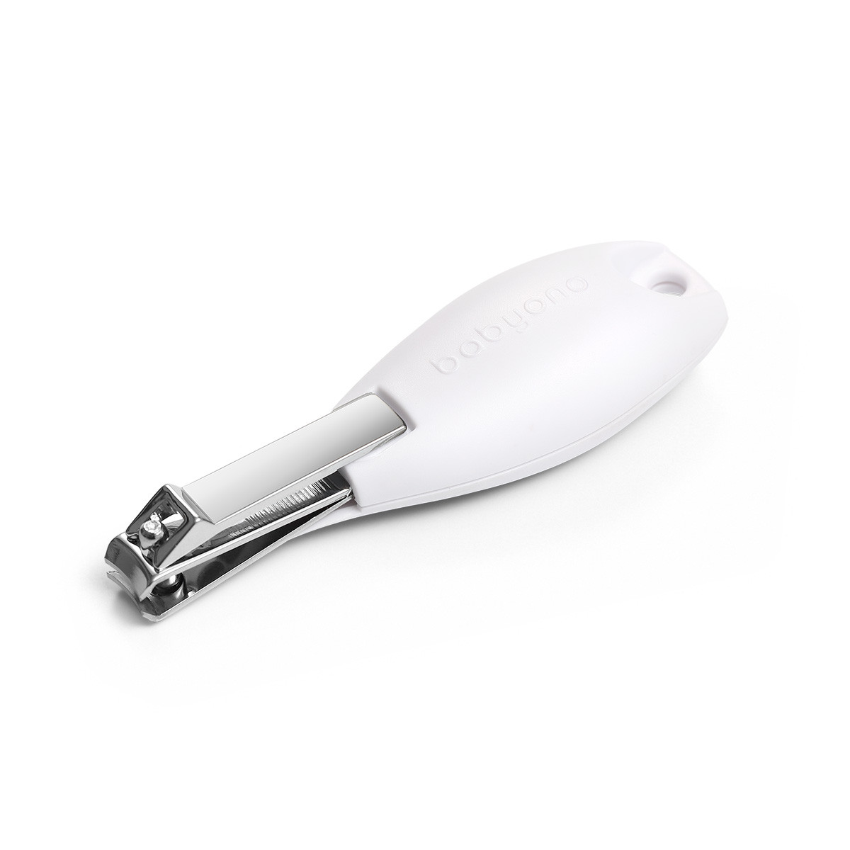 Безопасные щипчики для ногтей с эргономичной ручкой BabyOno (белый)