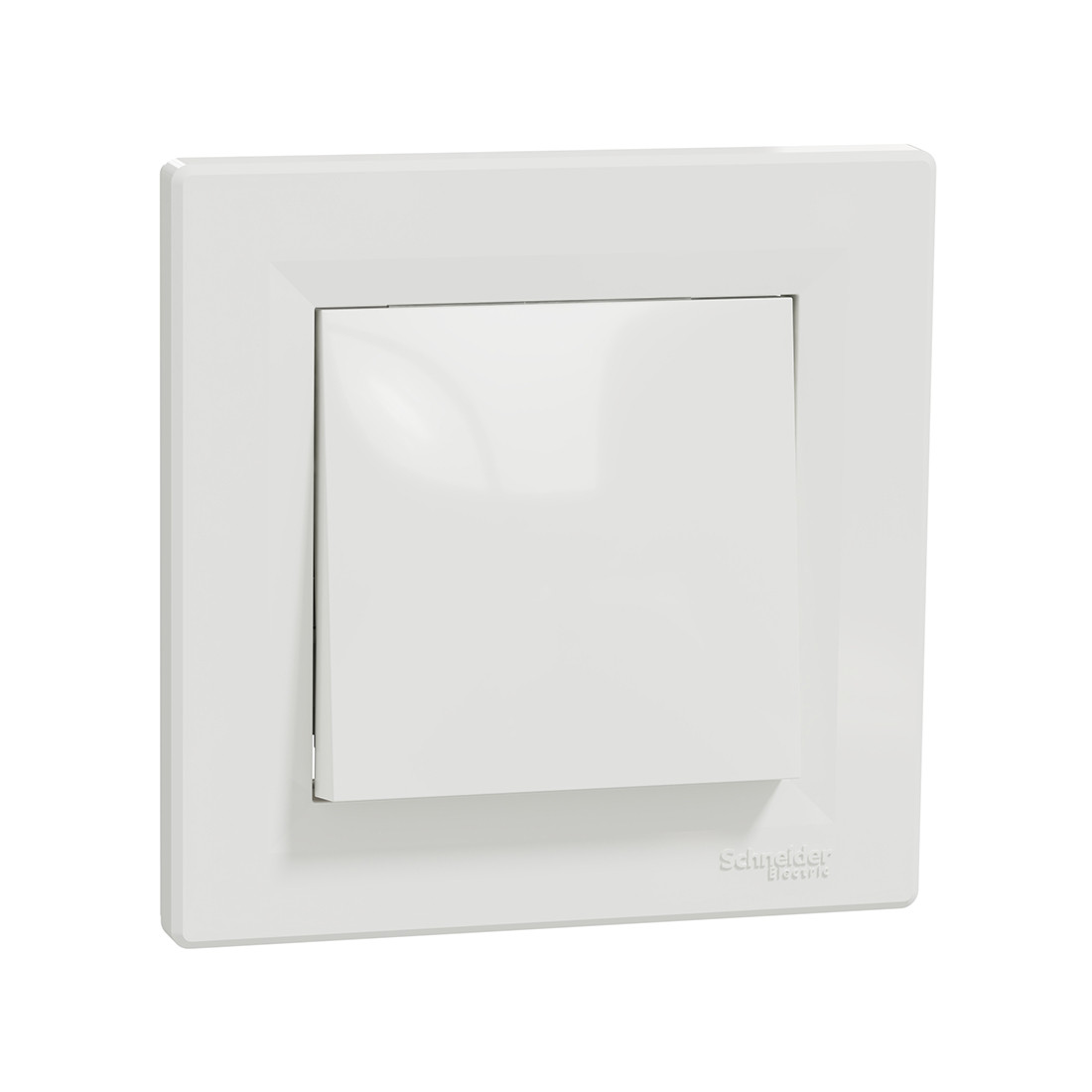 Выключатель одноклавишный SE EPH0500121 Asfora перекрестный в сборе белый, фото 1