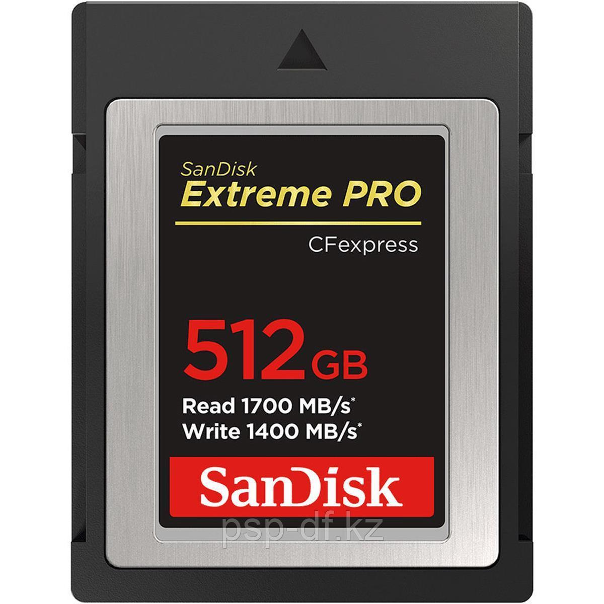 Карта памяти SanDisk 512GB Extreme PRO CFexpress Card Type B - фото 1 - id-p108213389