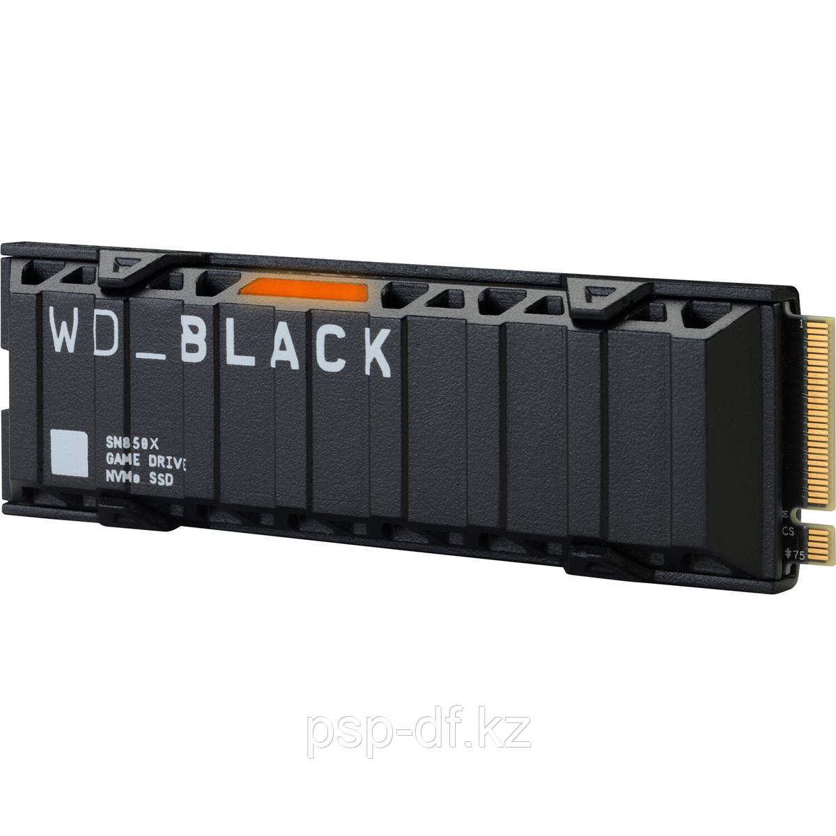 Внутренний жесткий диск WD BLACK SN850X 2TB NVMe PCIe 4.0 x4 M.2 Internal Gaming SSD with Heatsink - фото 1 - id-p108213390