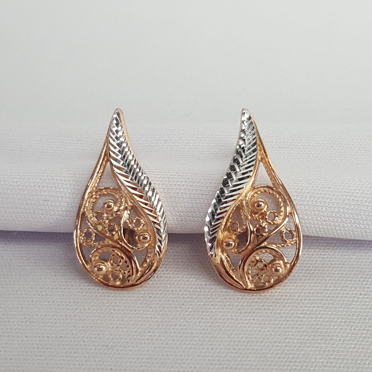 Серьги из серебра Красная пресня 3309583-5 вставка без вставок, фото 1