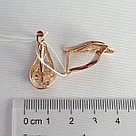 Серьги из серебра Красная пресня 3309583-5 вставка без вставок, фото 3