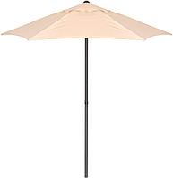 Зонт садовый-пляжный c куполом 2,4 м бежевого цвета