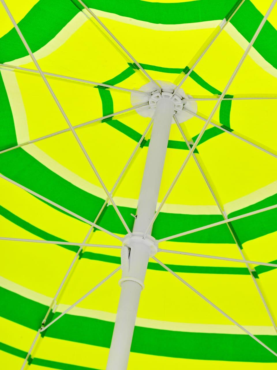 Зонт пляжный c куполом 3 м зеленый - фото 2 - id-p108216524