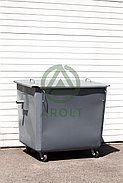 Мусорный контейнер для ТБО 1,1 м3 (с НДС%) Евро контейнер на колесах и с крышкой, фото 3