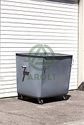 Мусорный контейнер для ТБО 1,1  м3 (с НДС %) Евро контейнер на колесах, без крышки, фото 3