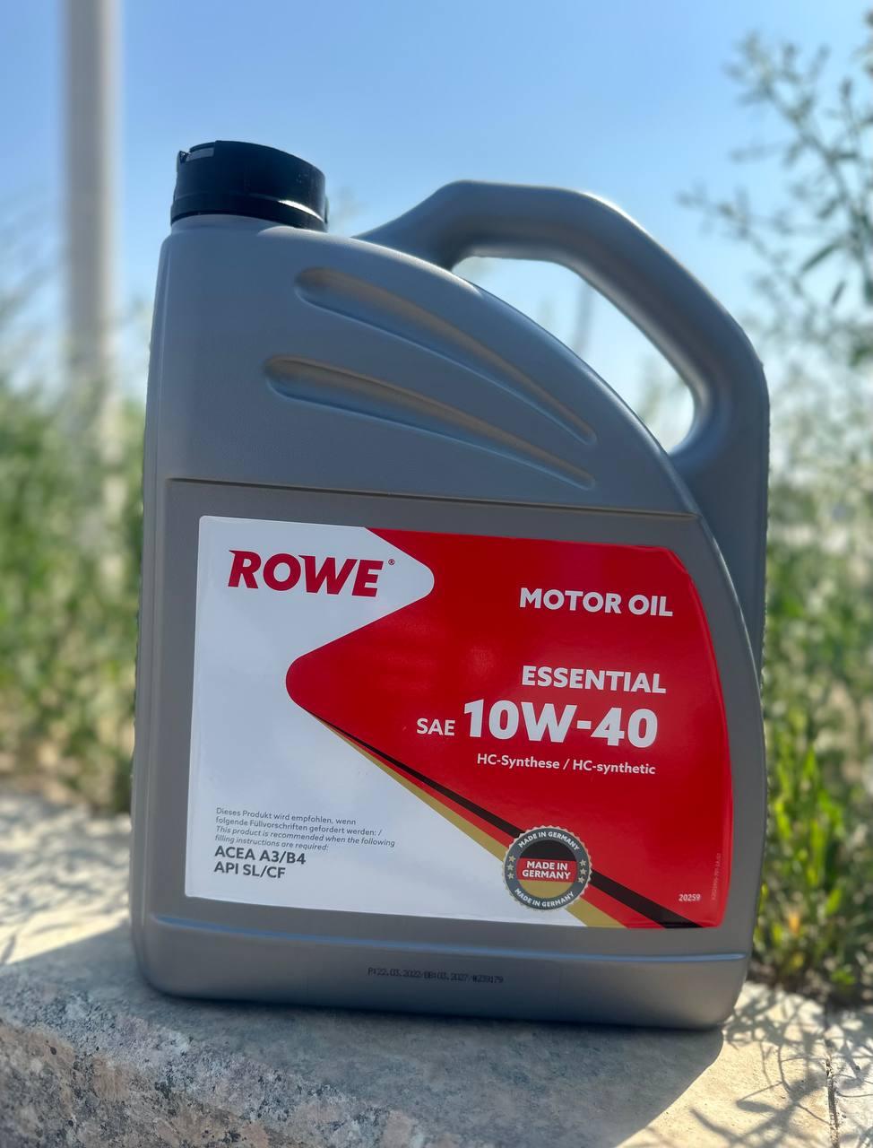 Моторное масло ROWE ESSENTIAL SAE 10W-40 4 л. - фото 1 - id-p108216734