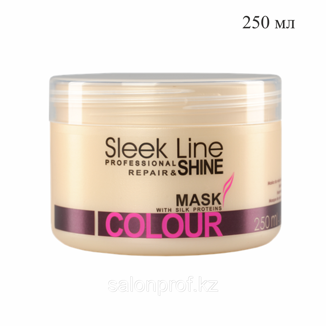 Маска для окрашенных волос с протеином шелка SLEEK LINE COLOR 250 мл №10868 - фото 1 - id-p108216303