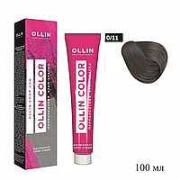 Крем-краска перманентная для волос 0/11 корректор OLLIN 100 мл №70167