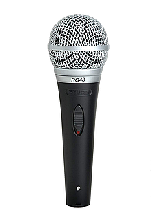 SHURE PG48-QTR-B Кардиоидный динамический вокальный микрофон