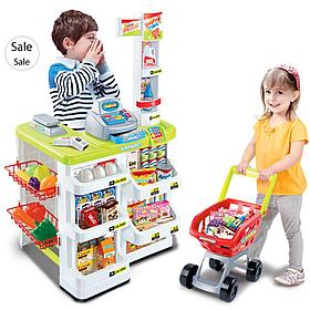 Детский игровой набор Супермаркет Home 24пр зеленый
