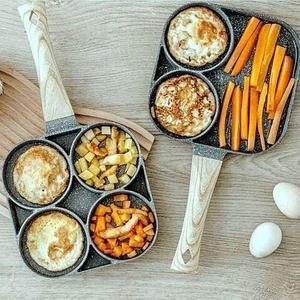 Сковорода для завтрака с отделениями с антипригарным гранитным покрытием Burger Pan (4 секции)