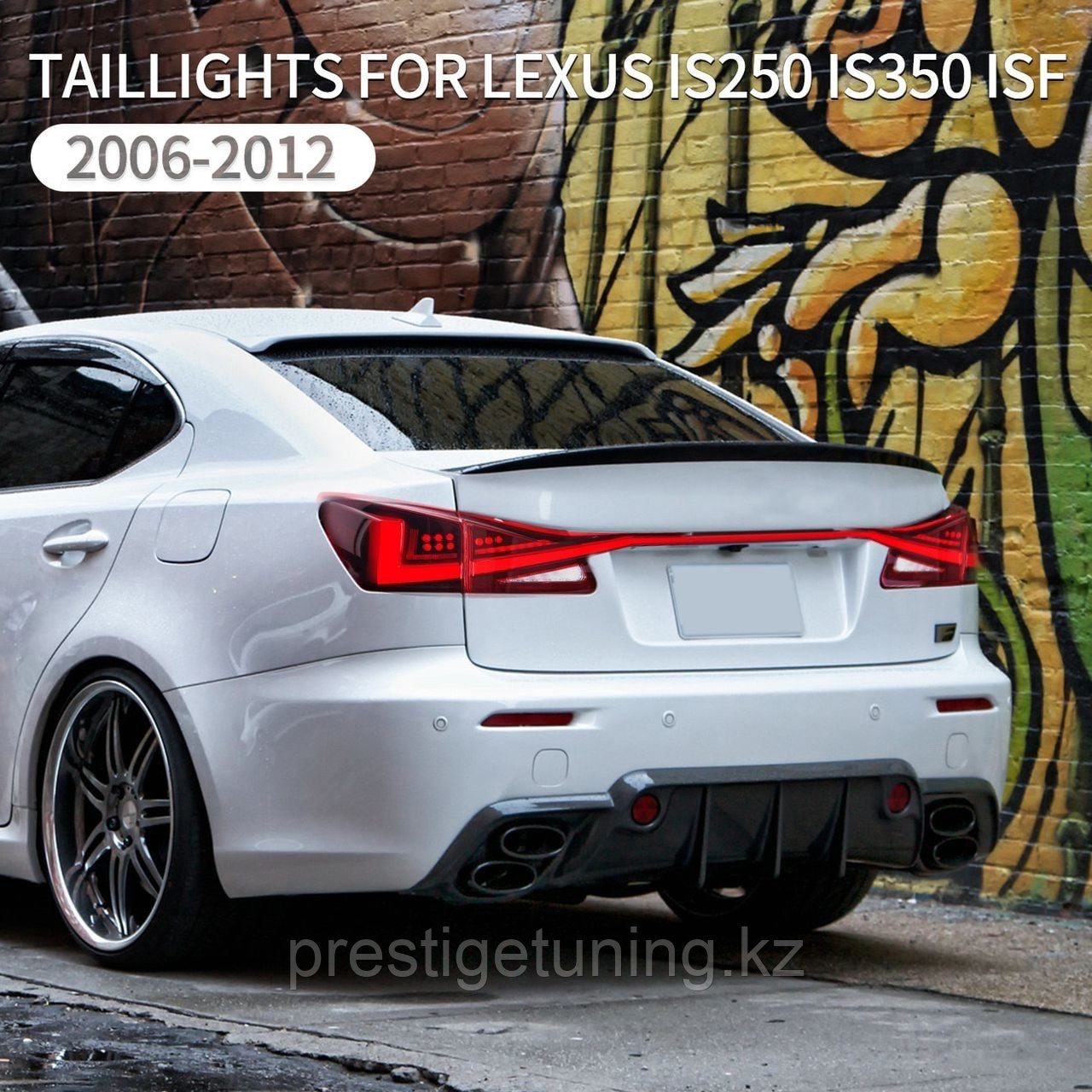Задние фонари на Lexus IS 2006-12 дизайн 2023 (Красный цвет) - фото 7 - id-p108229489