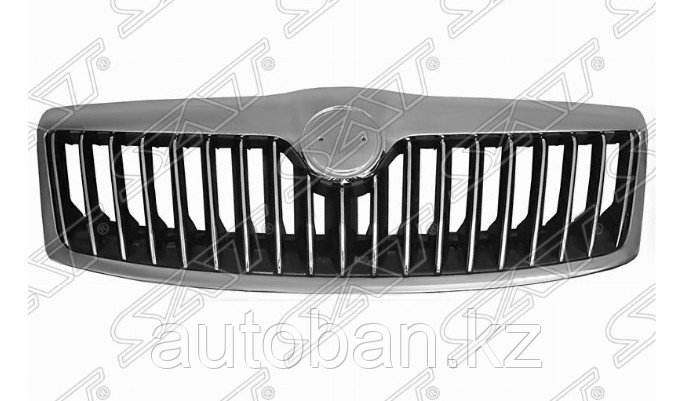 Решетка радиатора хром черный Skoda Octavia A5 2008-2012