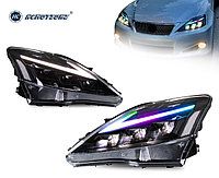 Передние фары на Lexus IS 2006-12 дизайн 2021 (RGB)