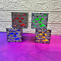 Светильник кубик руды Minecraft (в ассортименте ), фото 2