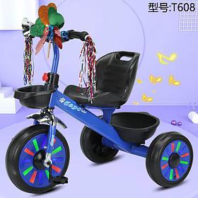 Велосипед трехколесный T608 Синий