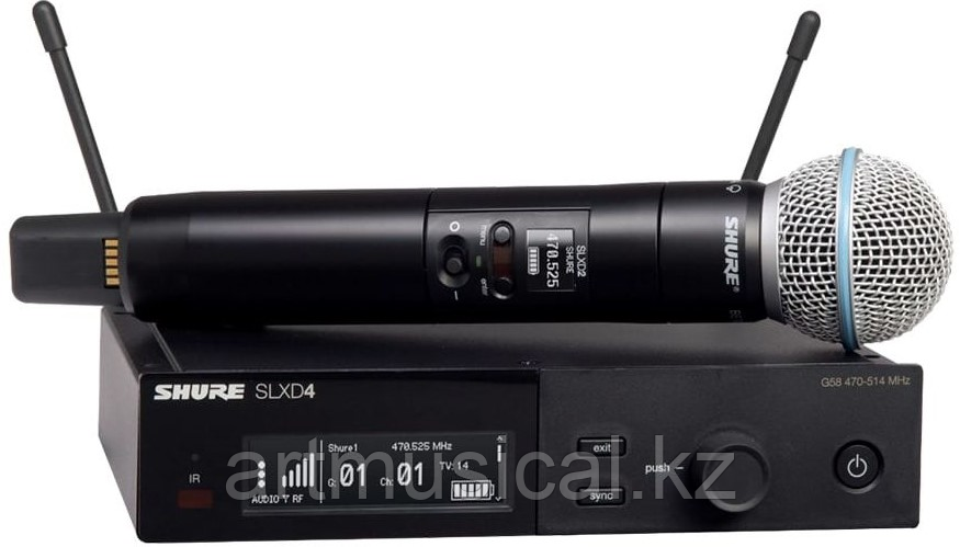 SHURE SLXD24E/B58-H56 Радиосистема SLXD с ручным микрофоном BETA58