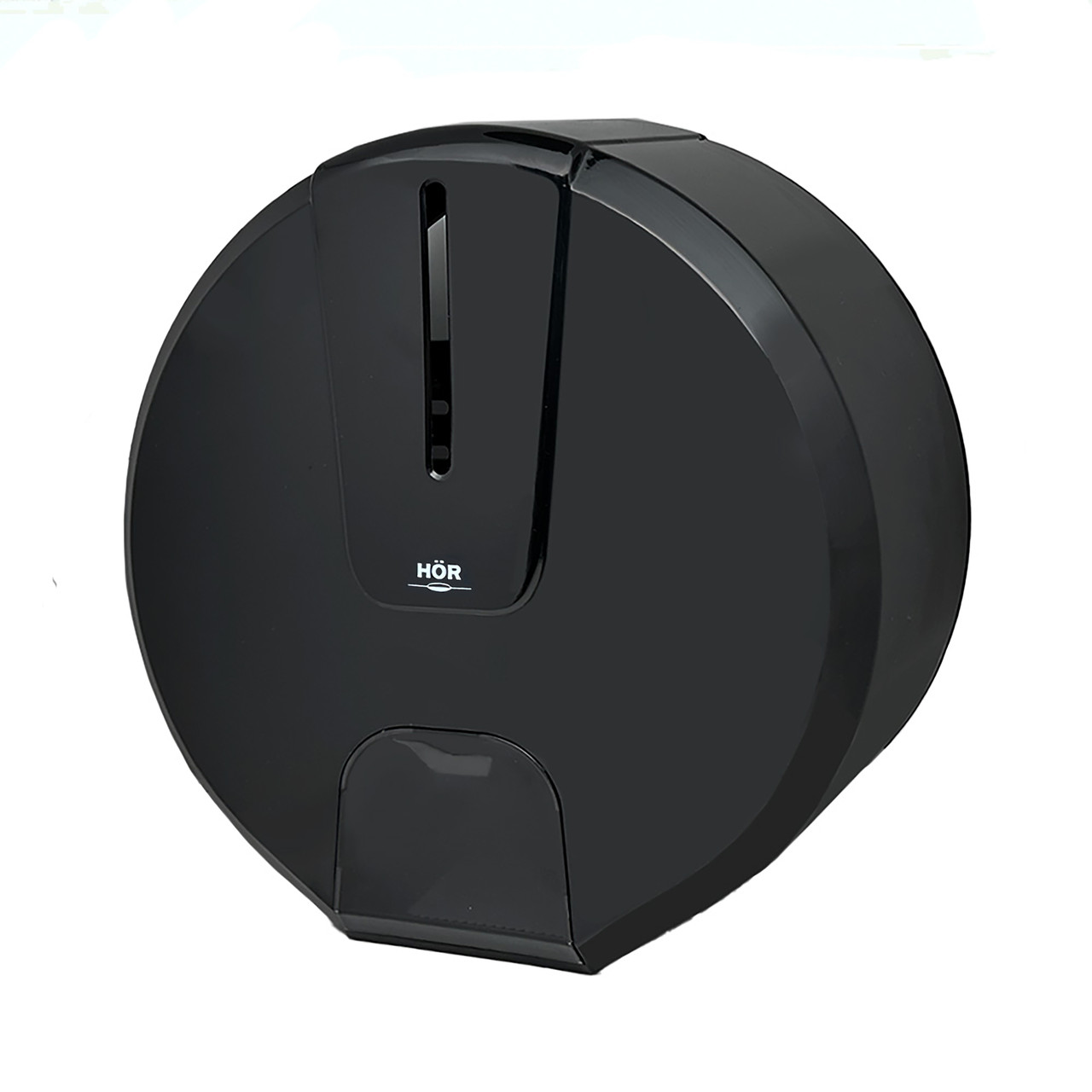 Диспенсер туалетной бумаги N1 СТАНДАРТ корпус черный; нижнее стекло: черное - фото 1 - id-p108230270