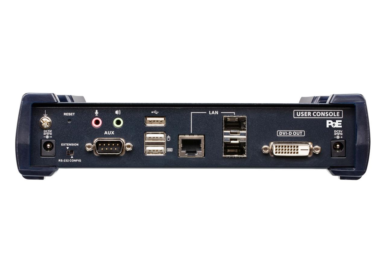 2K DVI-D Dual Link KVM-удлинитель с доступом по IP,двумя слотами SFP и поддержкой PoE (приемник) KE6922R ATEN - фото 3 - id-p108232097