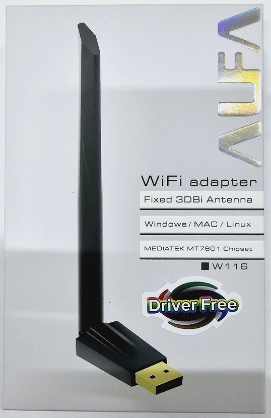 WiFi адаптер Alfa NET W116+Антенна, 150Mbit, 5DBi, 2.4GHz, 802.11 (Free Drivers) - фото 1 - id-p63590880