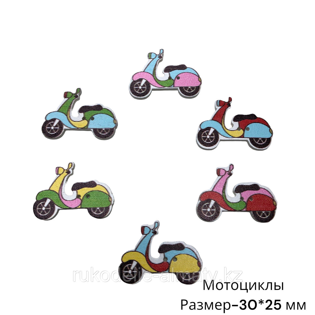 Декоративные пуговицы для творчества мотоцикл - фото 1 - id-p108232305