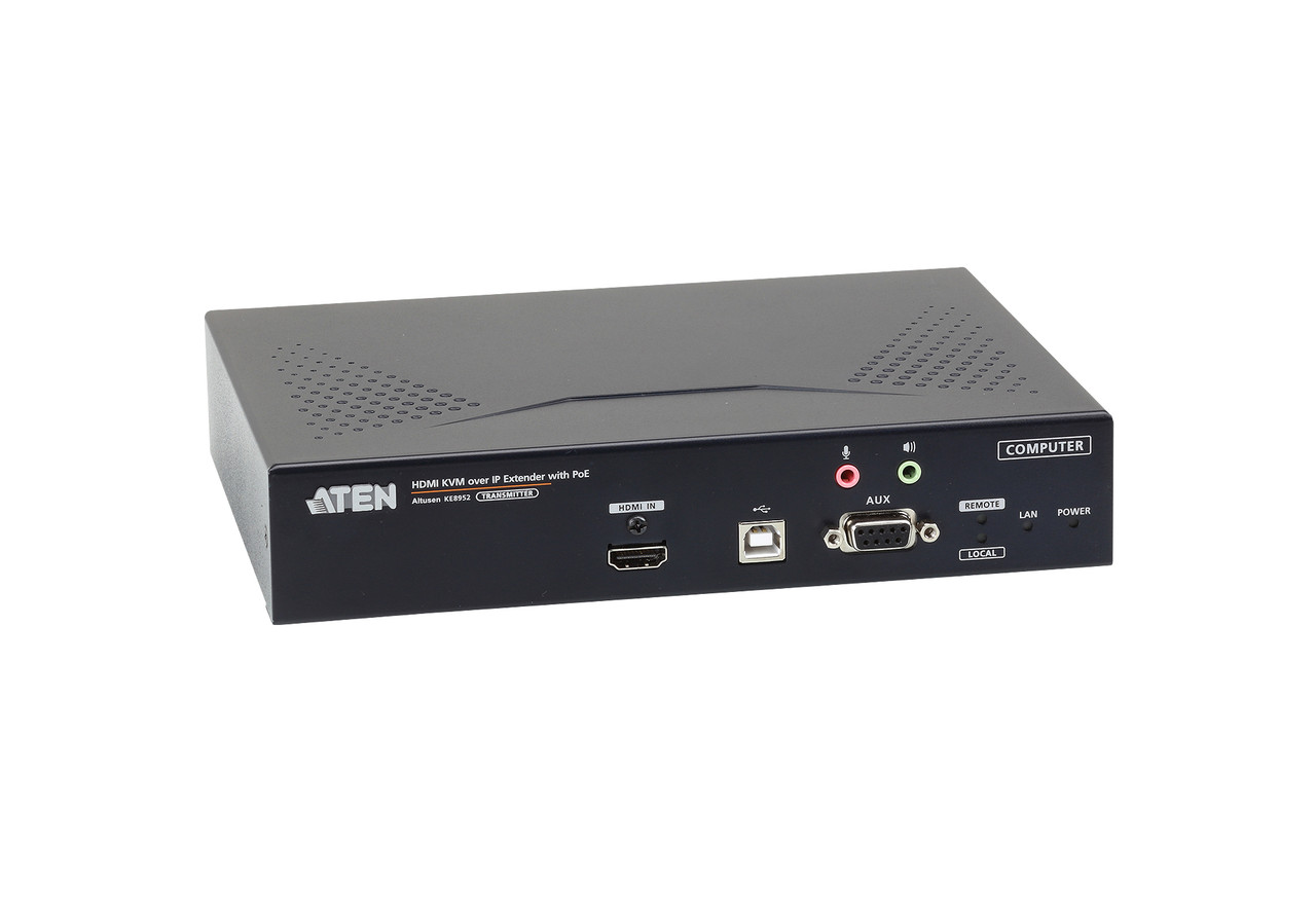 HDMI KVM-удлинитель с доступом по IP, поддержкой 4K и PoE (передатчик) KE8952T ATEN - фото 3 - id-p108232512