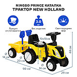 Каталка Трактор Ningbo Prince New Holland Желтый, фото 2