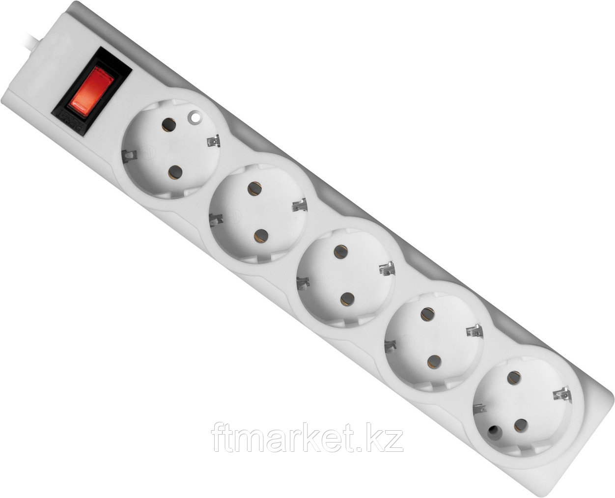 Defender PowerS желілік сүзгісі 30 3,0 м, 5 розетка, ақ, фото 1