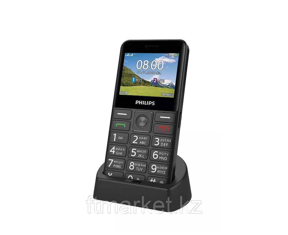 Philips Xenium E207 ұялы телефоны қара, фото 1