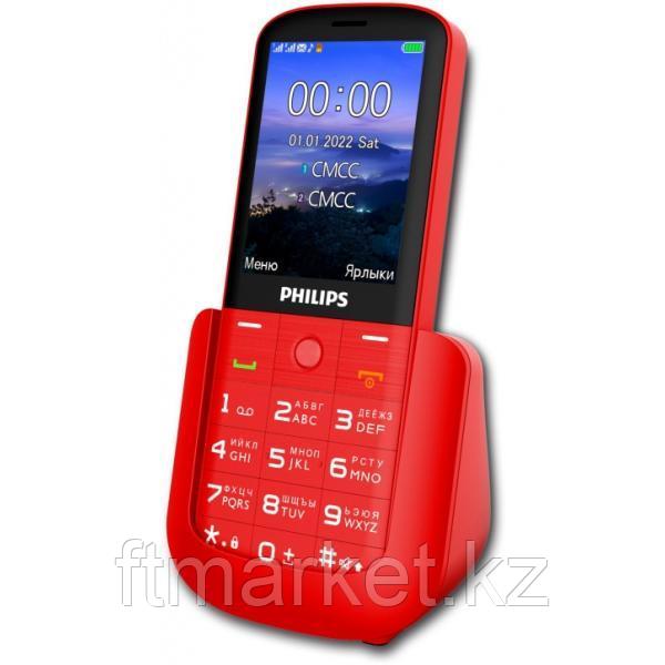 Philips Xenium E227 ұялы телефоны қызыл, фото 1