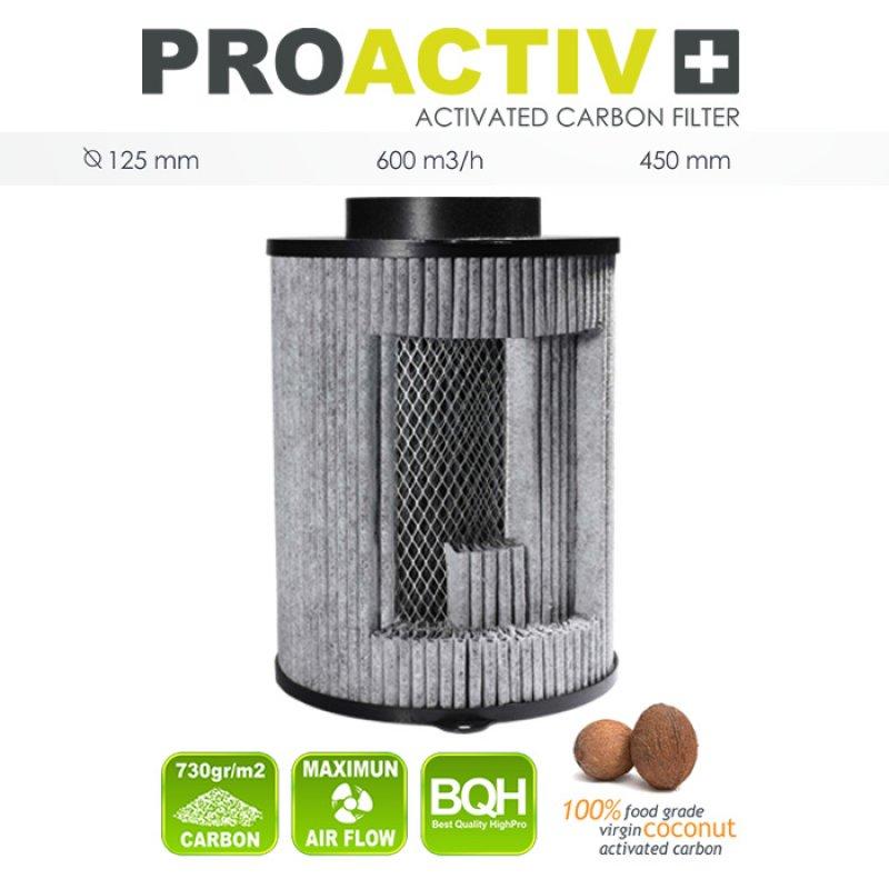 Фильтр Угольный Pro Activ 600 м3/ч, 125мм, фото 1