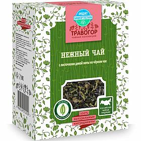 Нежный чай, 60 г С листочками дикой мяты на чёрном чае
