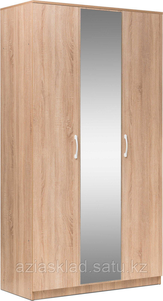 Шкаф Норма 1.2 коричневый с зеркалом(Комфорт 3 с зеркалом коричневый)