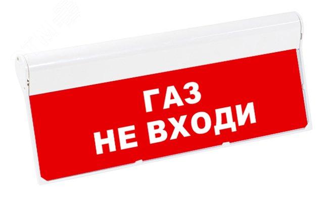 Оповещатель охранно-пожарный световой (табло) "Газ не входи" 24В "Скрытая надпись" - фото 1 - id-p106176169