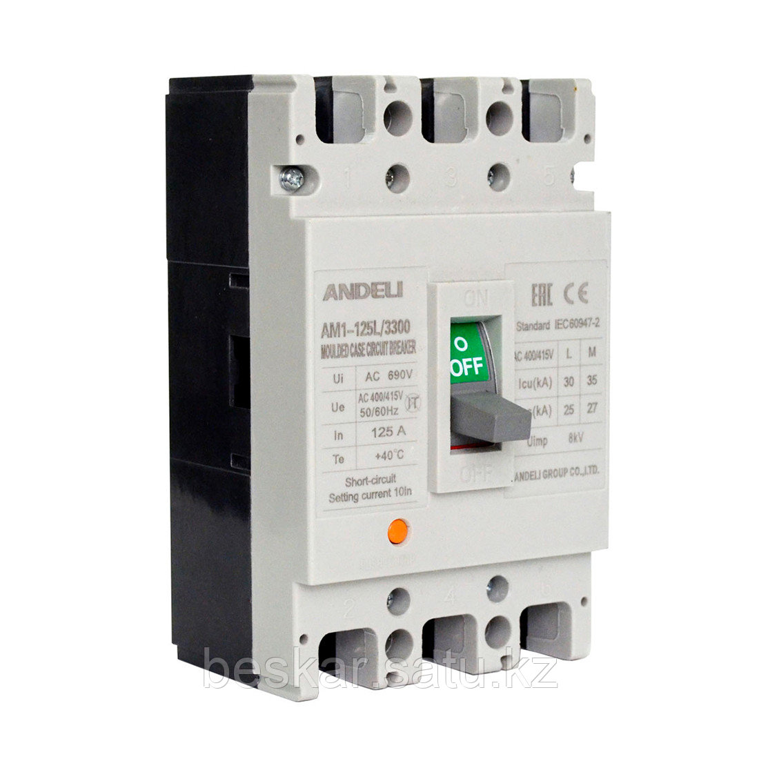 Автоматический выключатель ANDELI AM1-63L 3P 32A - фото 1 - id-p108244120