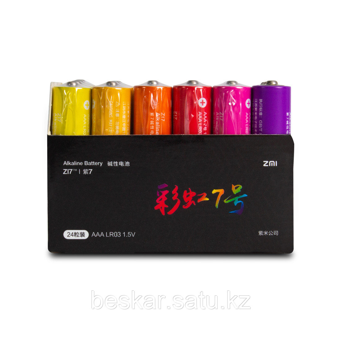 Батарейки Xiaomi ZMI AA724 Rainbow 7 AAA (24шт в упак.) - фото 2 - id-p108239895