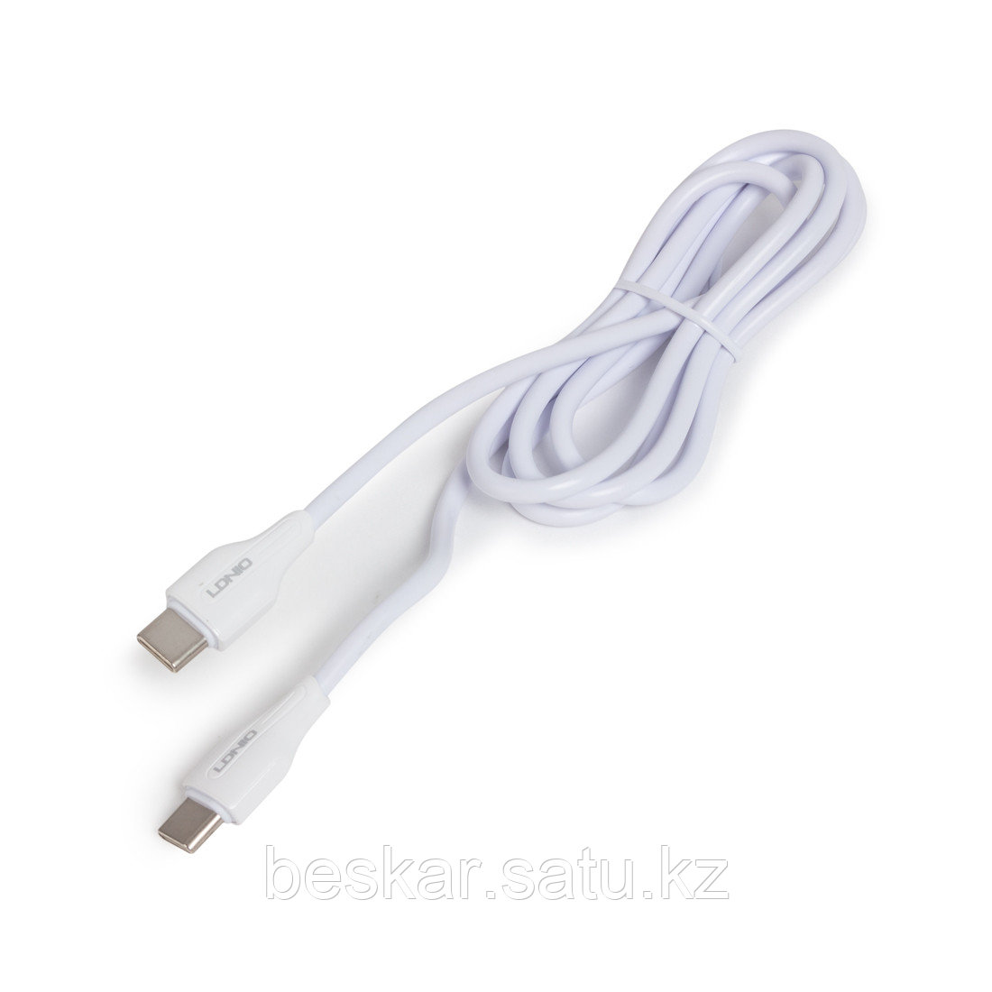 Интерфейсный кабель LDNIO Type-C to Type-C LC121-C 1м 65W Белый - фото 2 - id-p108242842