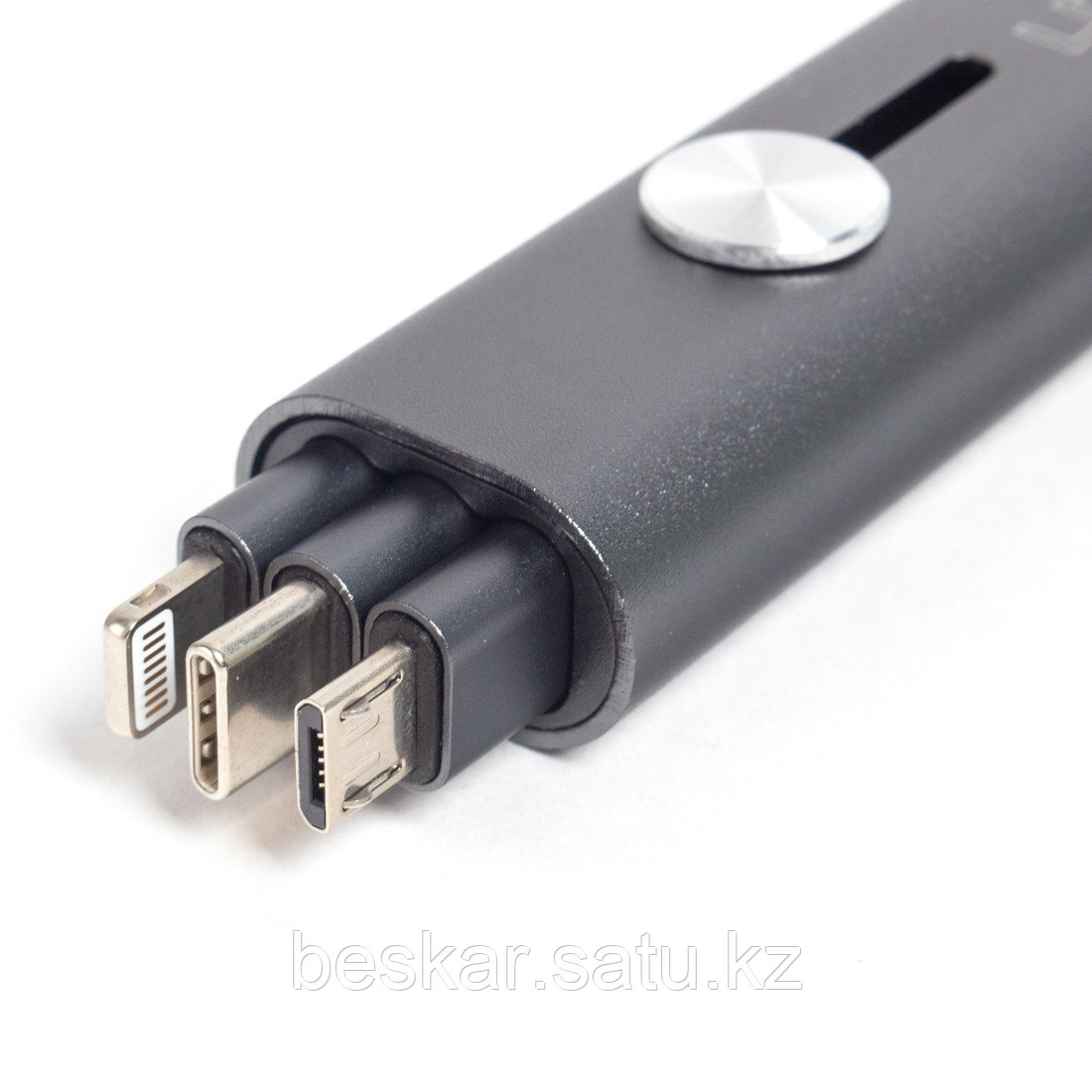 Интерфейсный кабель LDNIO 3 in 1 cable LC99 30cm Серый - фото 2 - id-p108242844