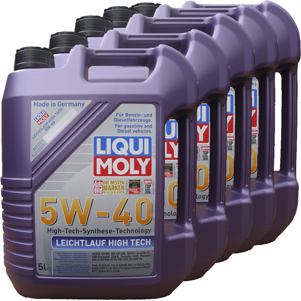 Моторное масло LIQUI MOLY Leichtlauf High Tech 5W-40 5л