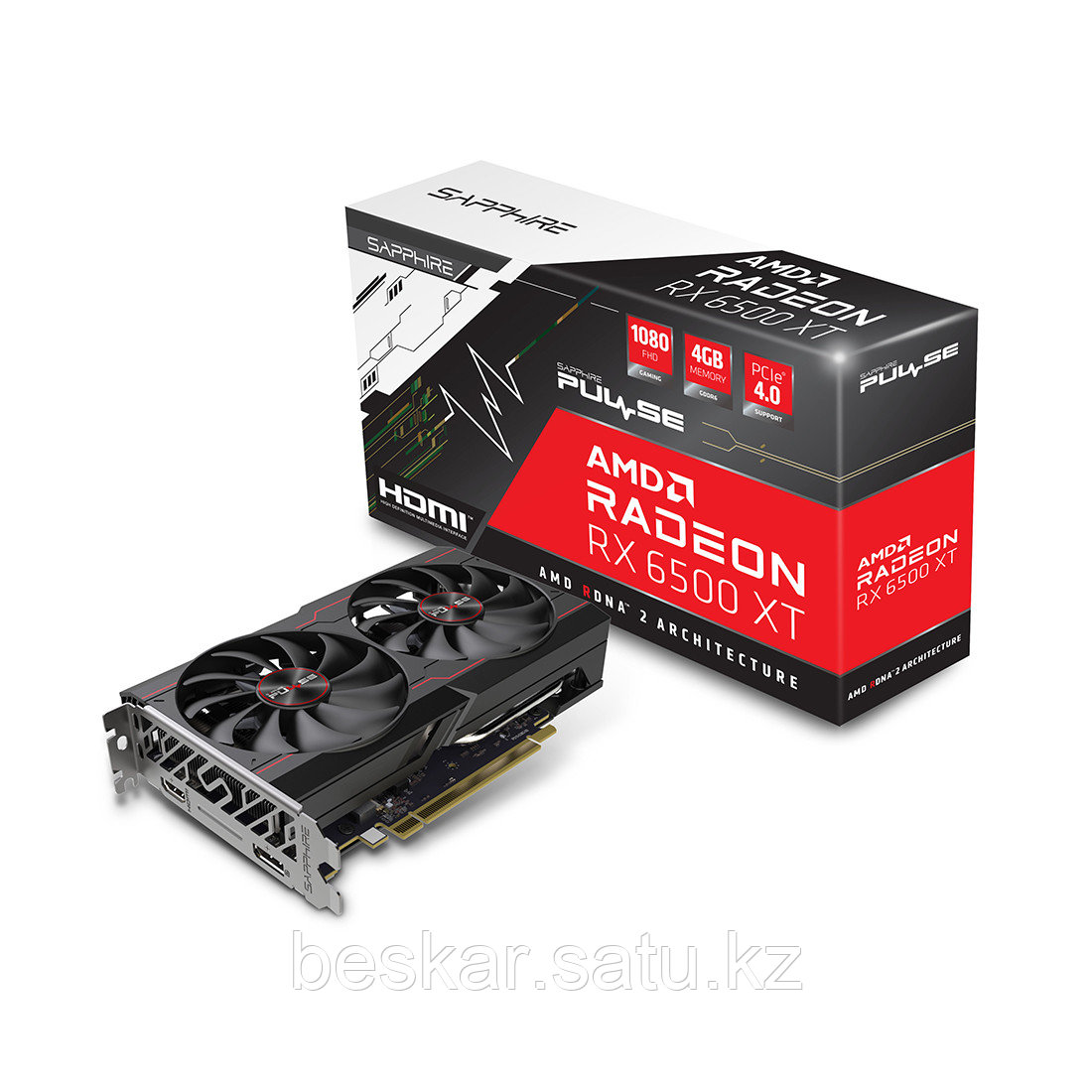 Видеокарта Sapphire PULSE RADEON RX 6500 XT GAMING OC 4G (11314-01-20G) - фото 3 - id-p108243899