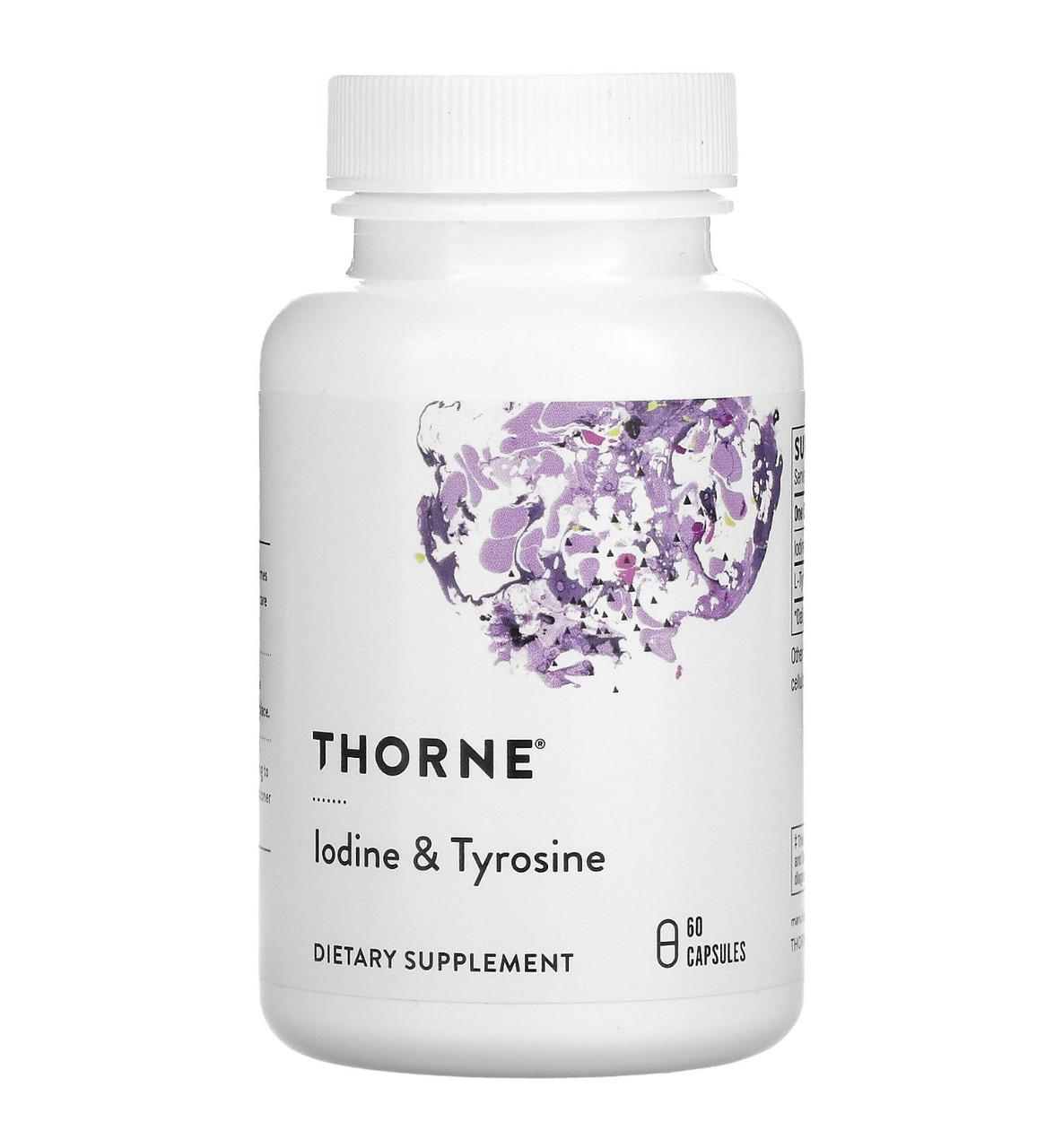 Thorne йод и тирозин, 60 капсул - фото 1 - id-p108248691
