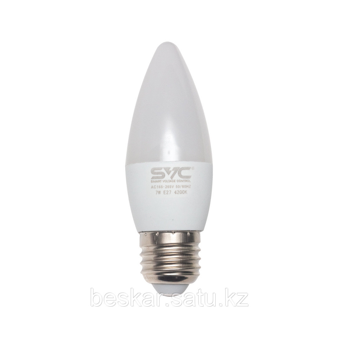 Эл. лампа светодиодная SVC LED C35-7W-E27-4200K, Нейтральный - фото 1 - id-p108246880