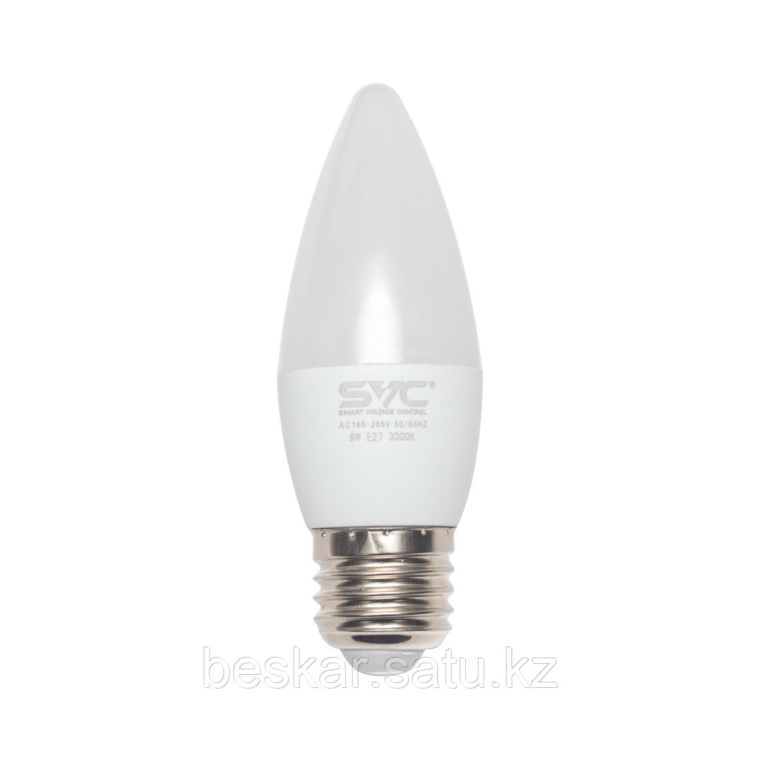Эл. лампа светодиодная SVC LED C35-9W-E27-3000K, Тёплый - фото 1 - id-p108246891