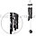 Колокольчики "Музыка ветра" с медными трубками черные 42 см M0110EM-B, фото 3