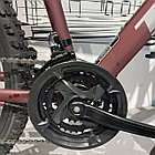 Горный Велосипед Trinx "M136" 19" алюминиевая рама. 26" колеса. Скоростной. Mtb. Бордовый., фото 2