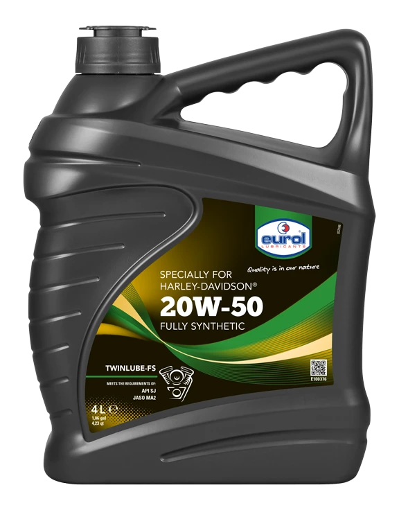 Синтетическое моторное масло Eurol Harley Twinlube-FS 20W50 4л