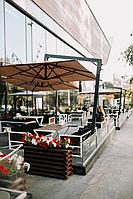 Уличный зонт для кафе и ресторана на боковой опоре