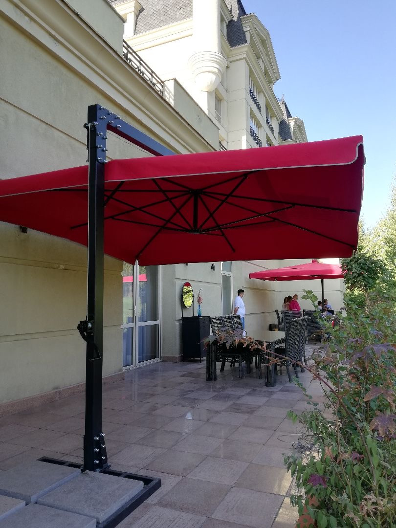 Зонт уличный для кафе на боковой опоре - фото 2 - id-p108250836