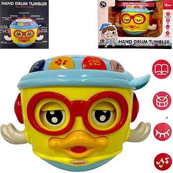 BM1203  Интерактивный Барабан, подмигивающий тумбер HAND DRUM TUMBLER  22*14 см